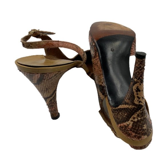 Stuart Weitzman Vintage Python Slingbacks - Picture 8 of 8